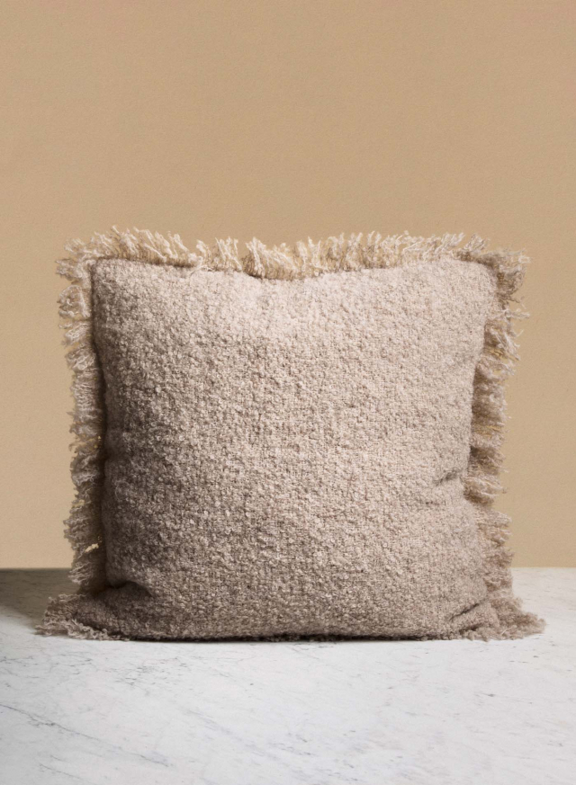 Beige cushion 65 x 65 cm