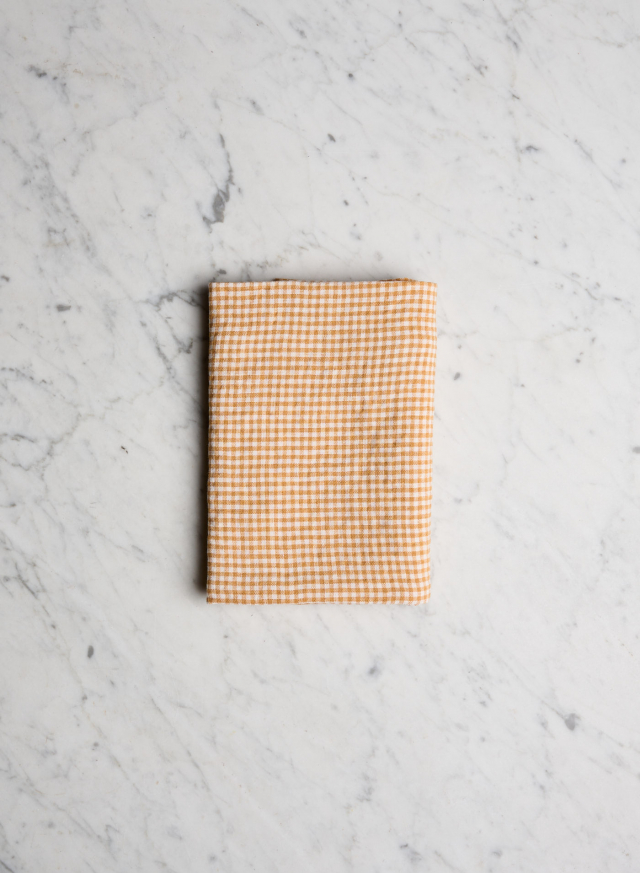 Kökshandduk Saffron Tiny Gingham
