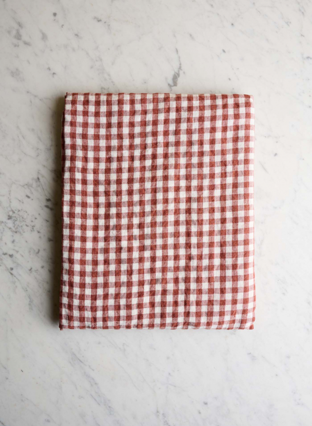 Bordsduk Old Orange Gingham