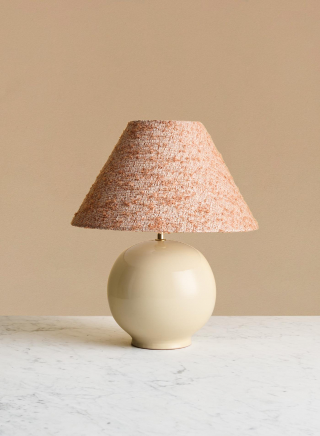 Bordslampa Tondo Crema | Cono Burnt Orange