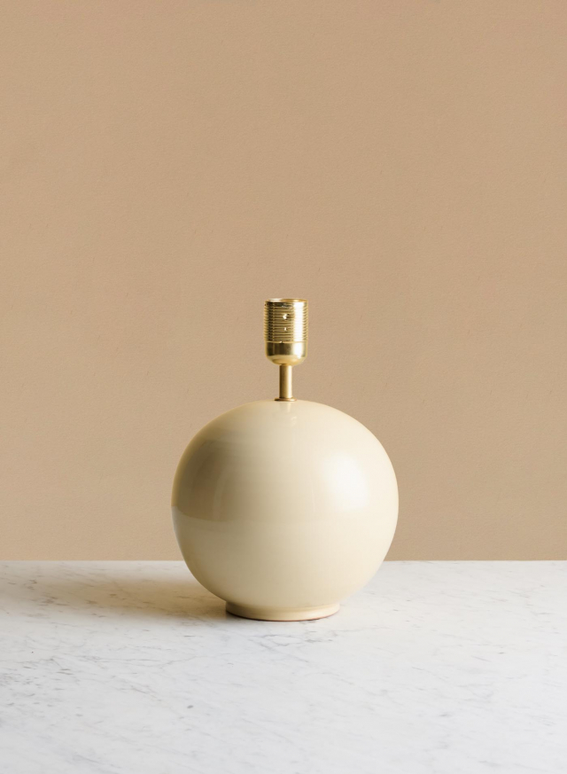 Lampfot Tondo Crema