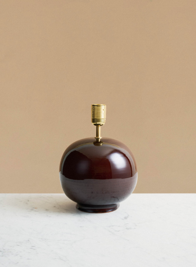 Lampfot Tondo Redbrown