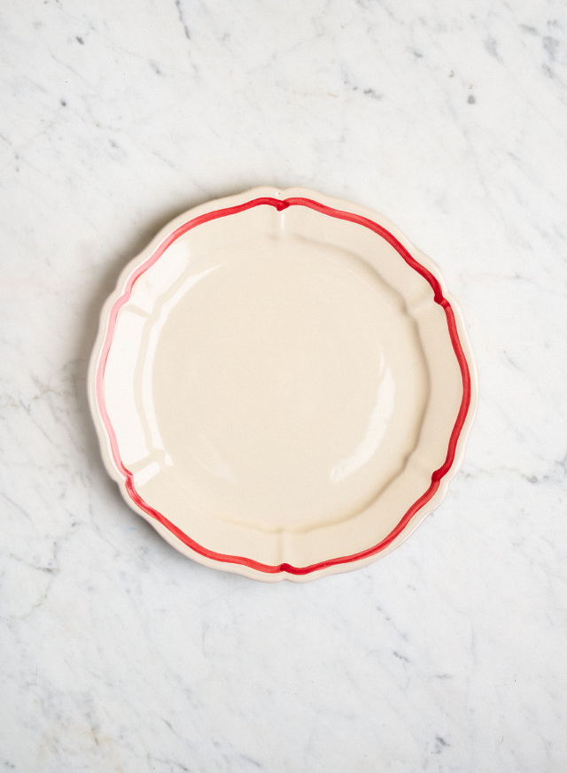 Middagstallrik Baccellato Rigio Rosso