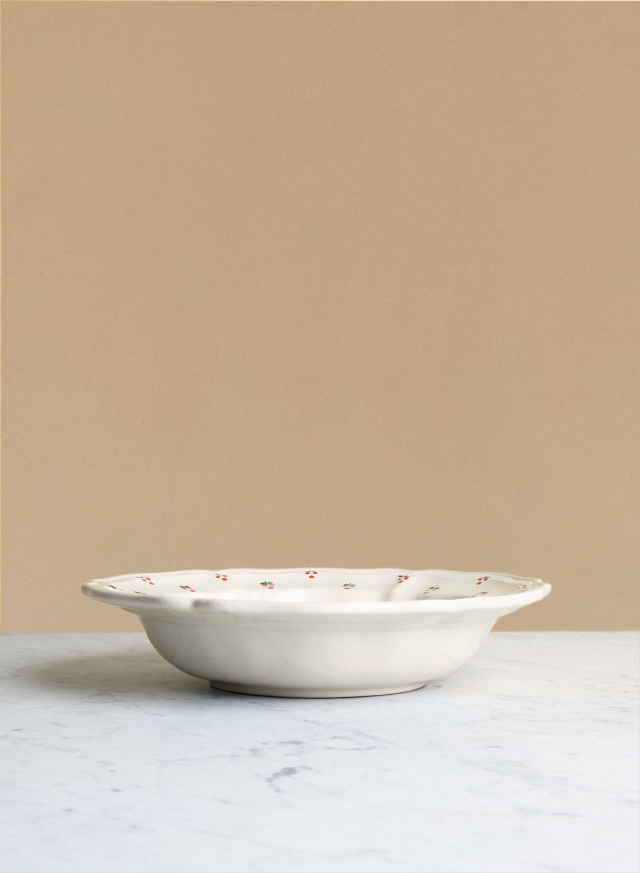 Server Baccellato Fiore Rosso