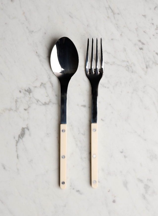 Salladsbestick Bistro Ivory