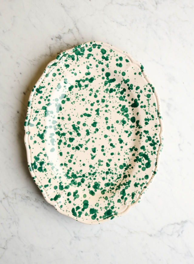 Serveringsfat Classico Spruzzi Verde