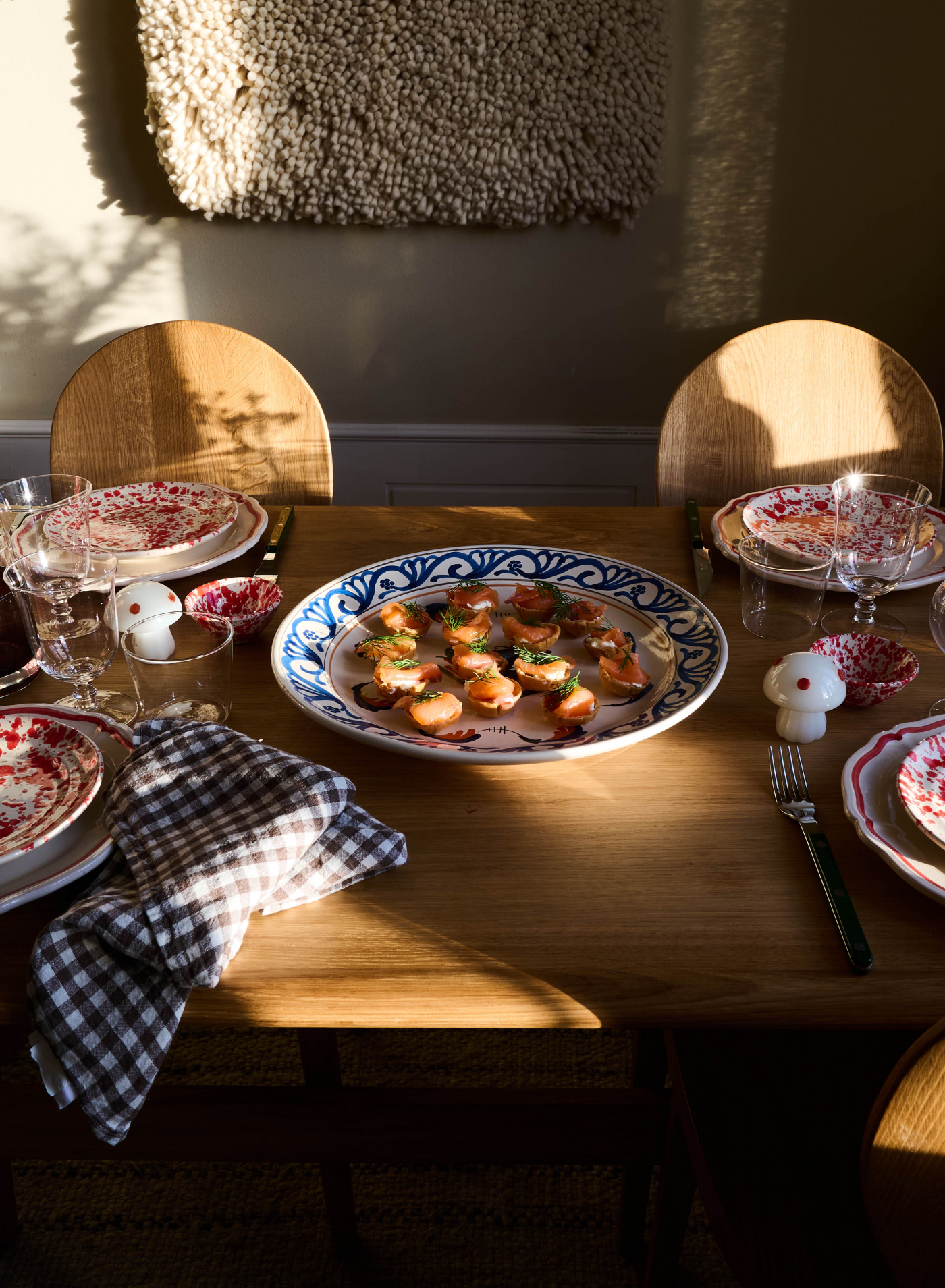 Bordsdekoration White Mushroom