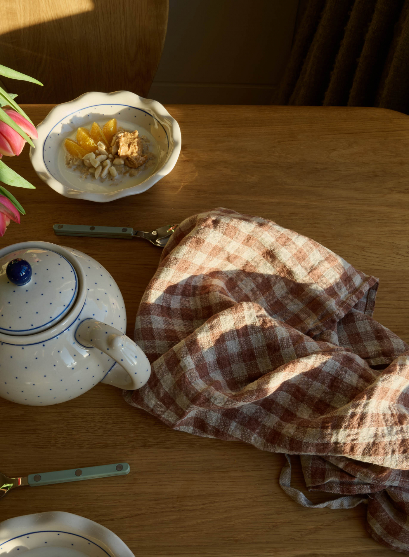 Kökshandduk Cappuccino Gingham