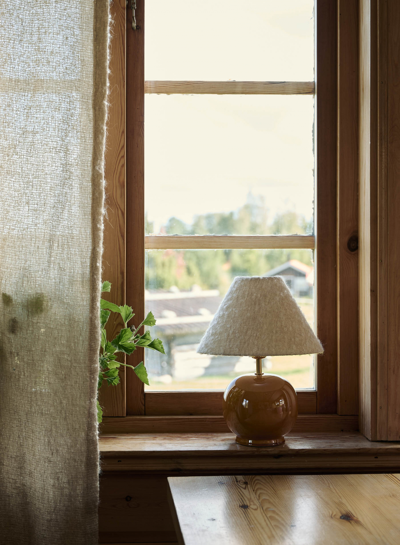 Bordslampa Tondo Piccolo Mustard | Ivory