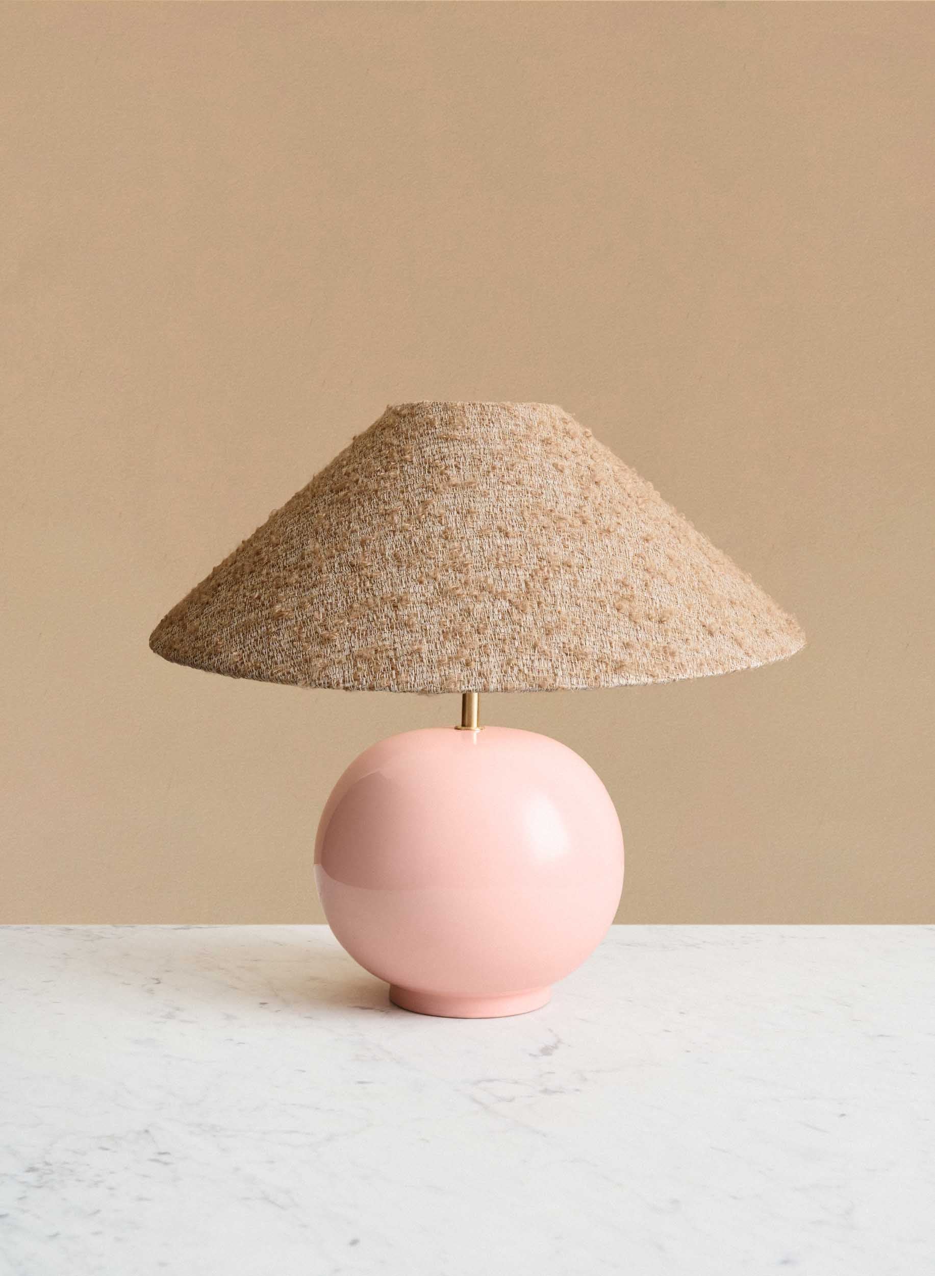 Table lamp Tondo Pink | Ampio Caramel