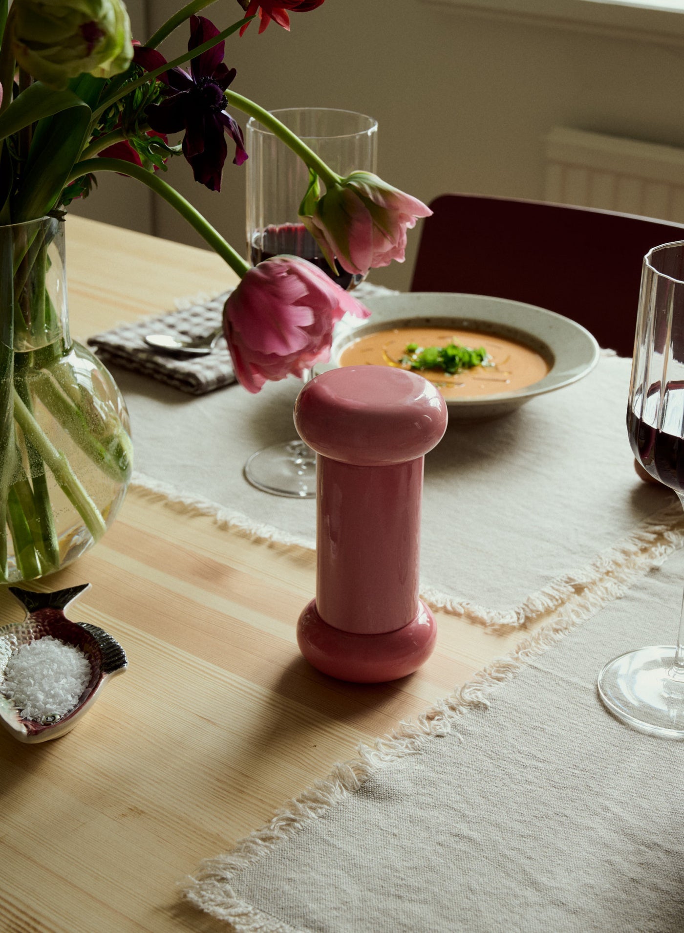 Salt & Pepparkvarn Bokträ Rosa