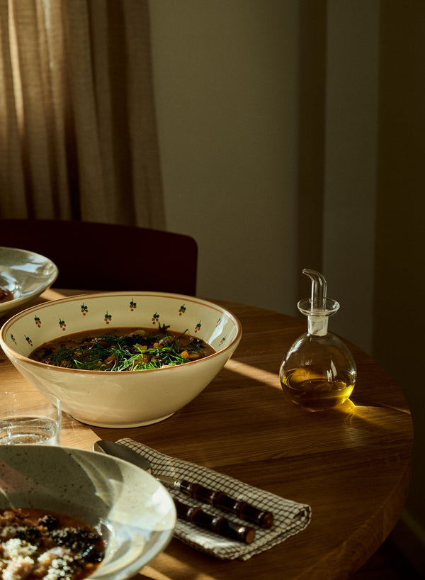 Oljekanna Glas Rund