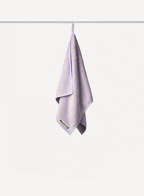 Guest Towel Lilac & Neon Yellow