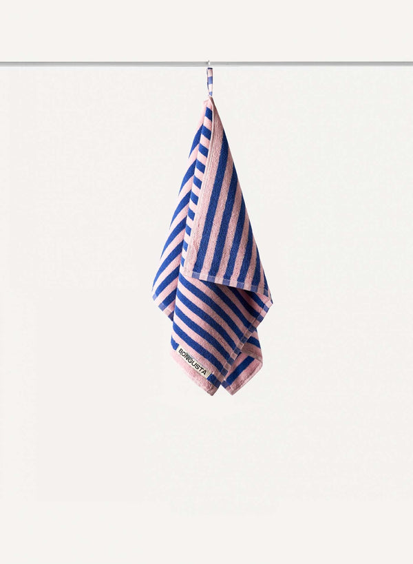 Guest Towel Blue & Rose