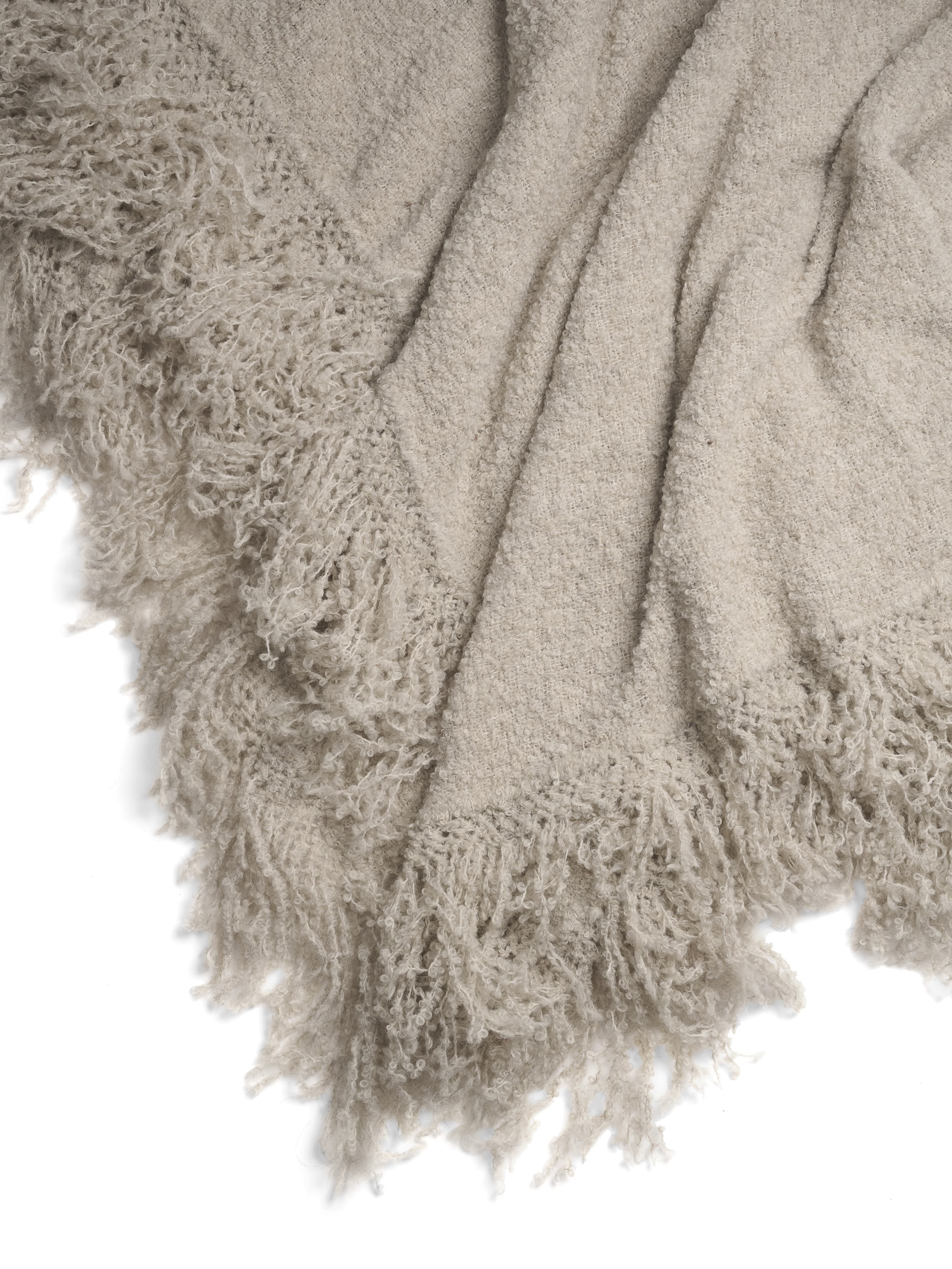 Beige Throw