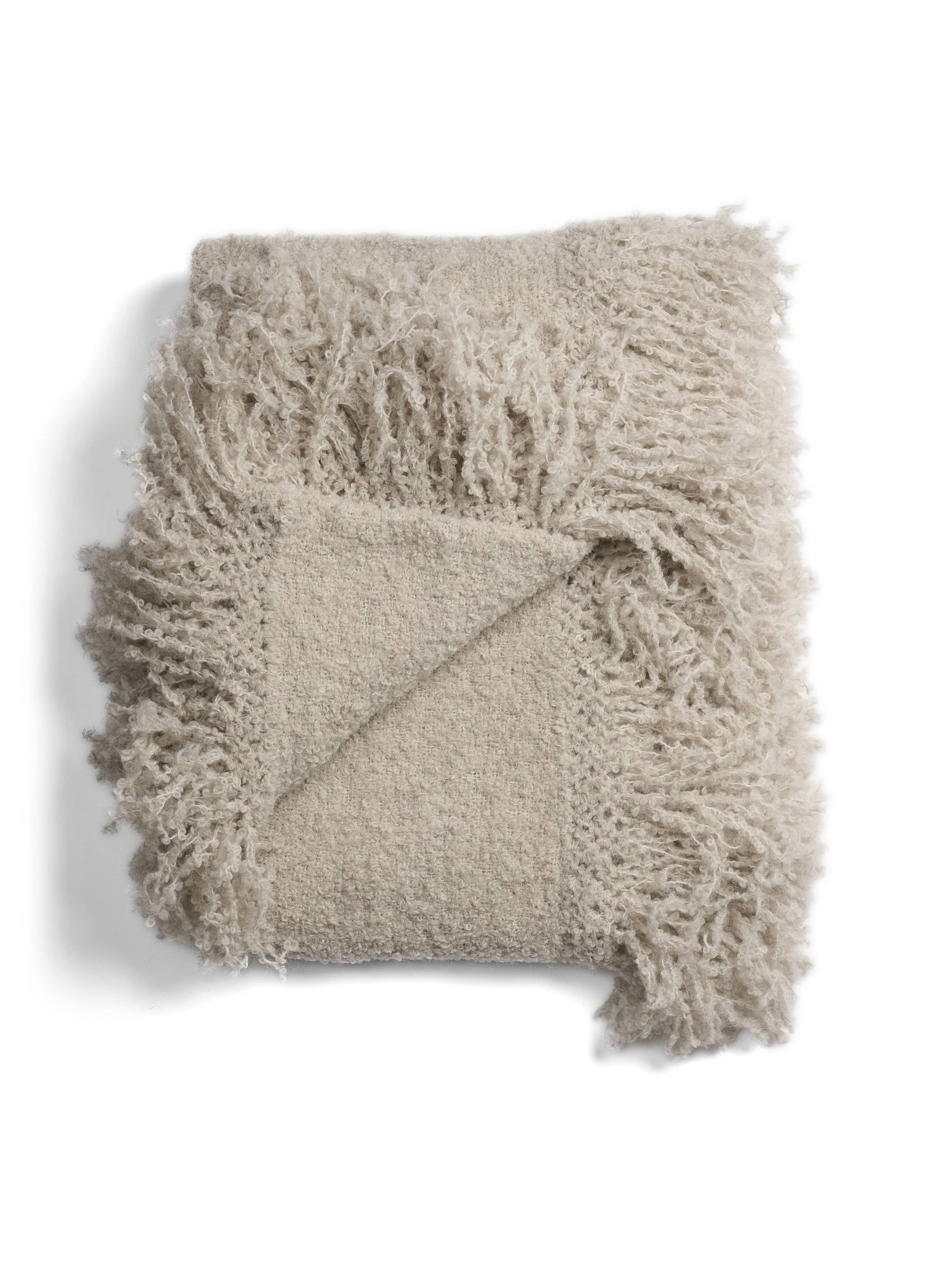 Ullpläd Beige