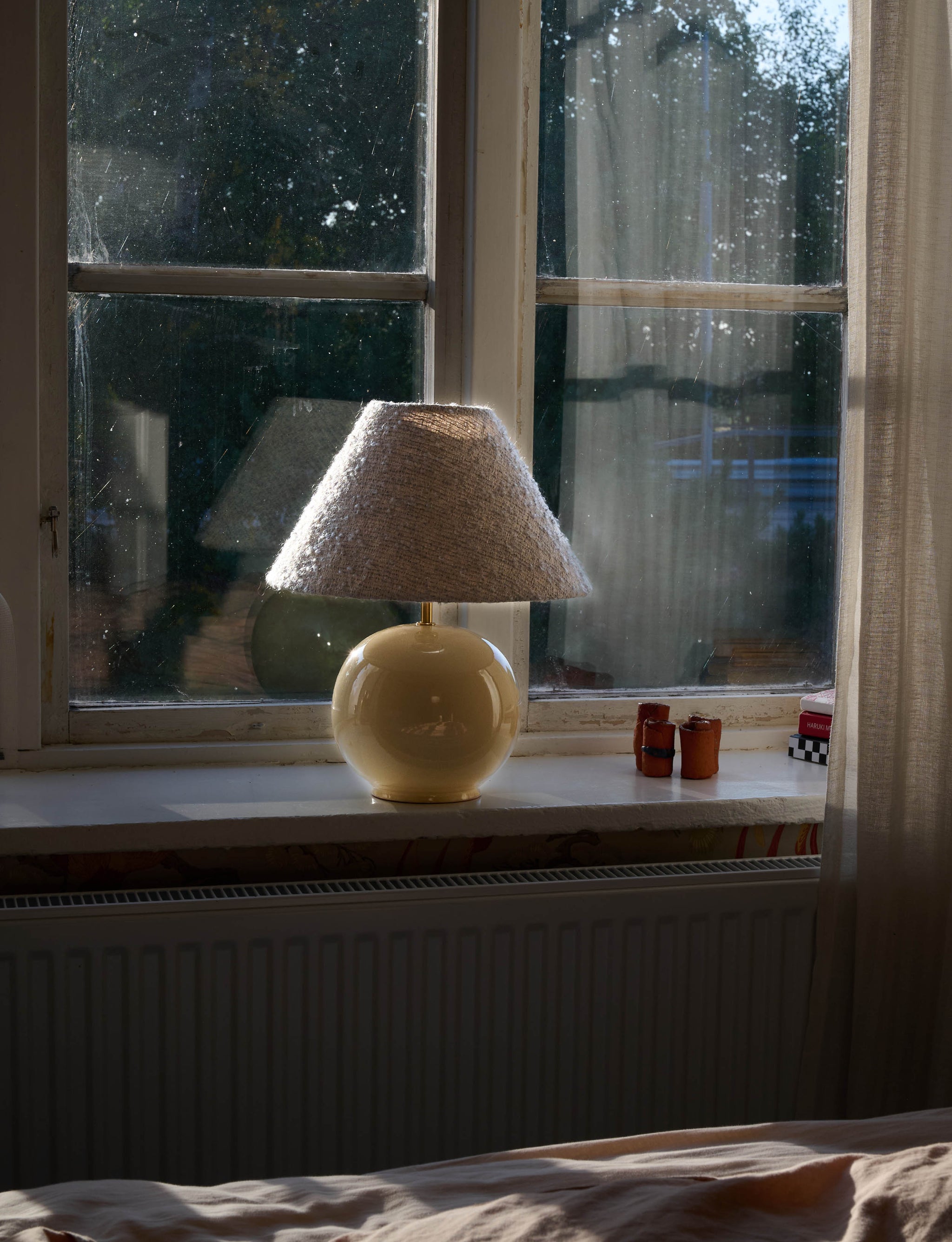 Bordslampa Tondo Crema | Cono Pale Blue