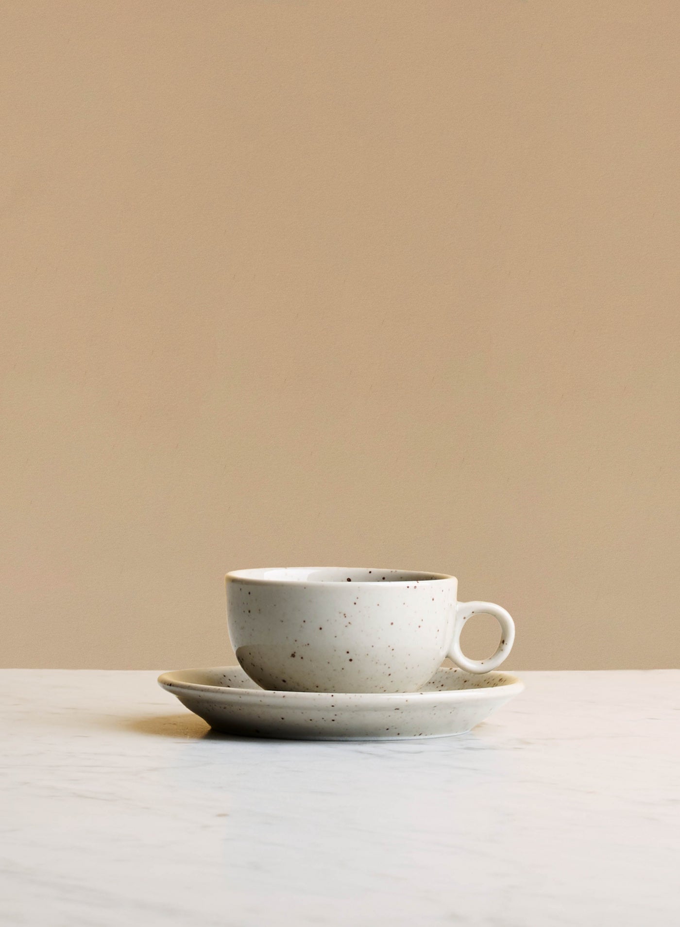 Kaffekopp med fat (22cl) Natural