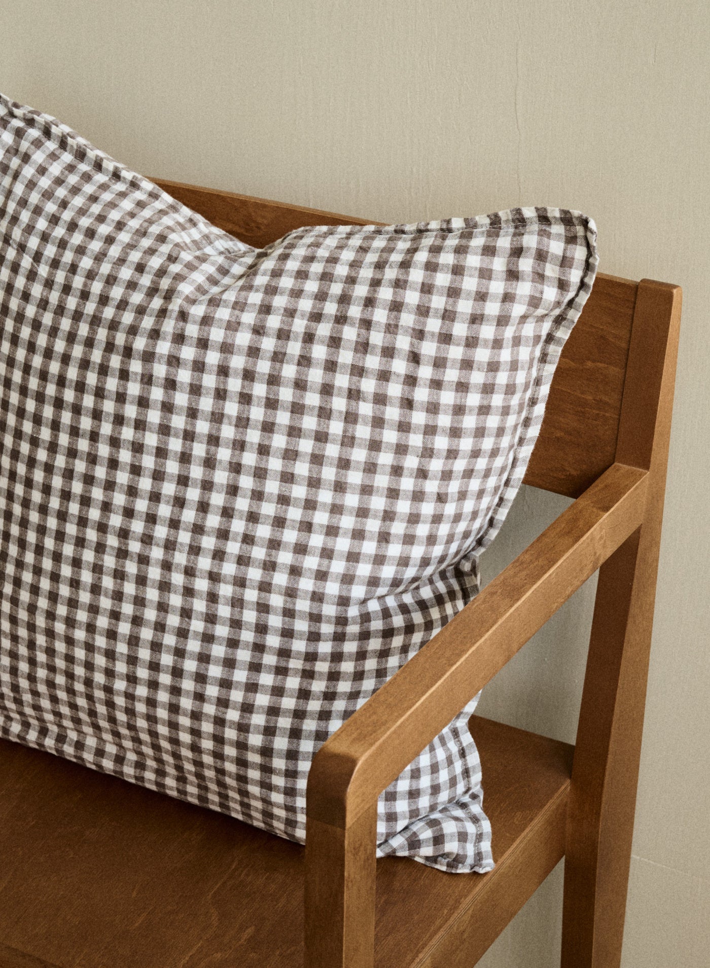 Linnekudde Brown Gingham