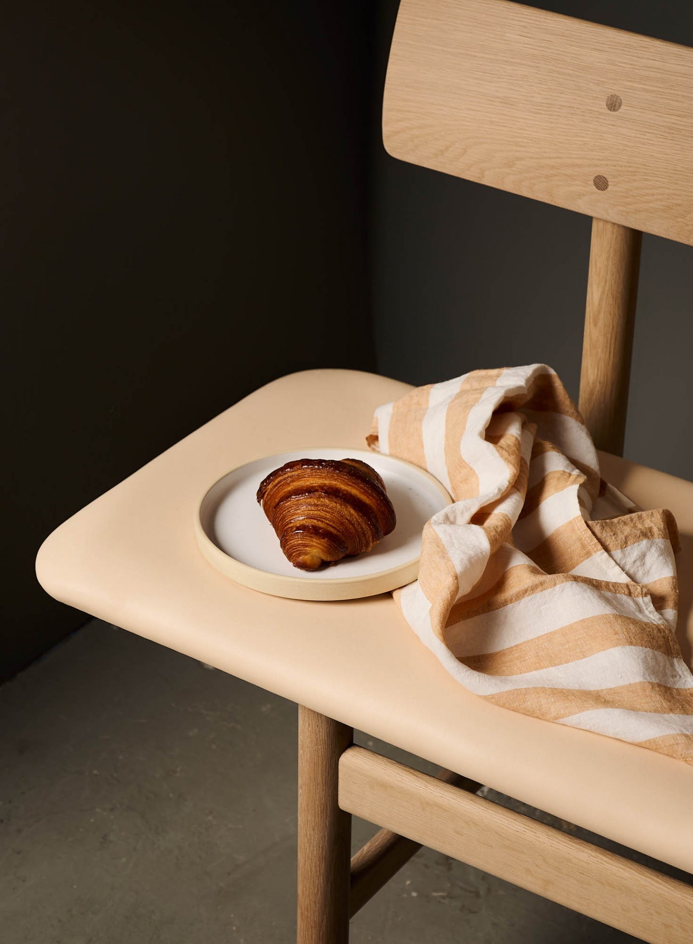 Kökshandduk Noisette/Blanc
