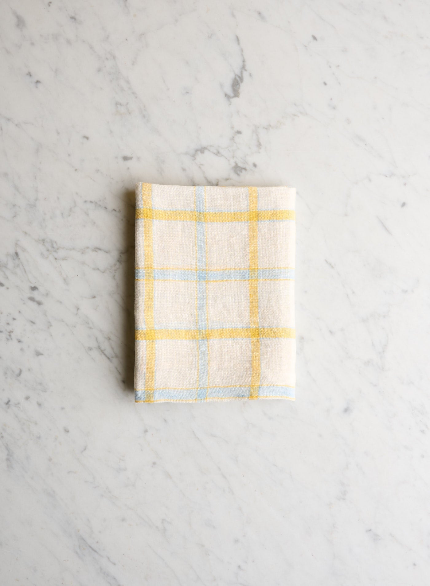 Kökshandduk Yellow / Blue Checks