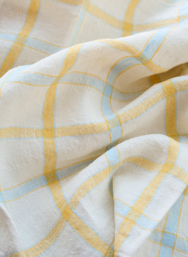 Kökshandduk Yellow / Blue Checks