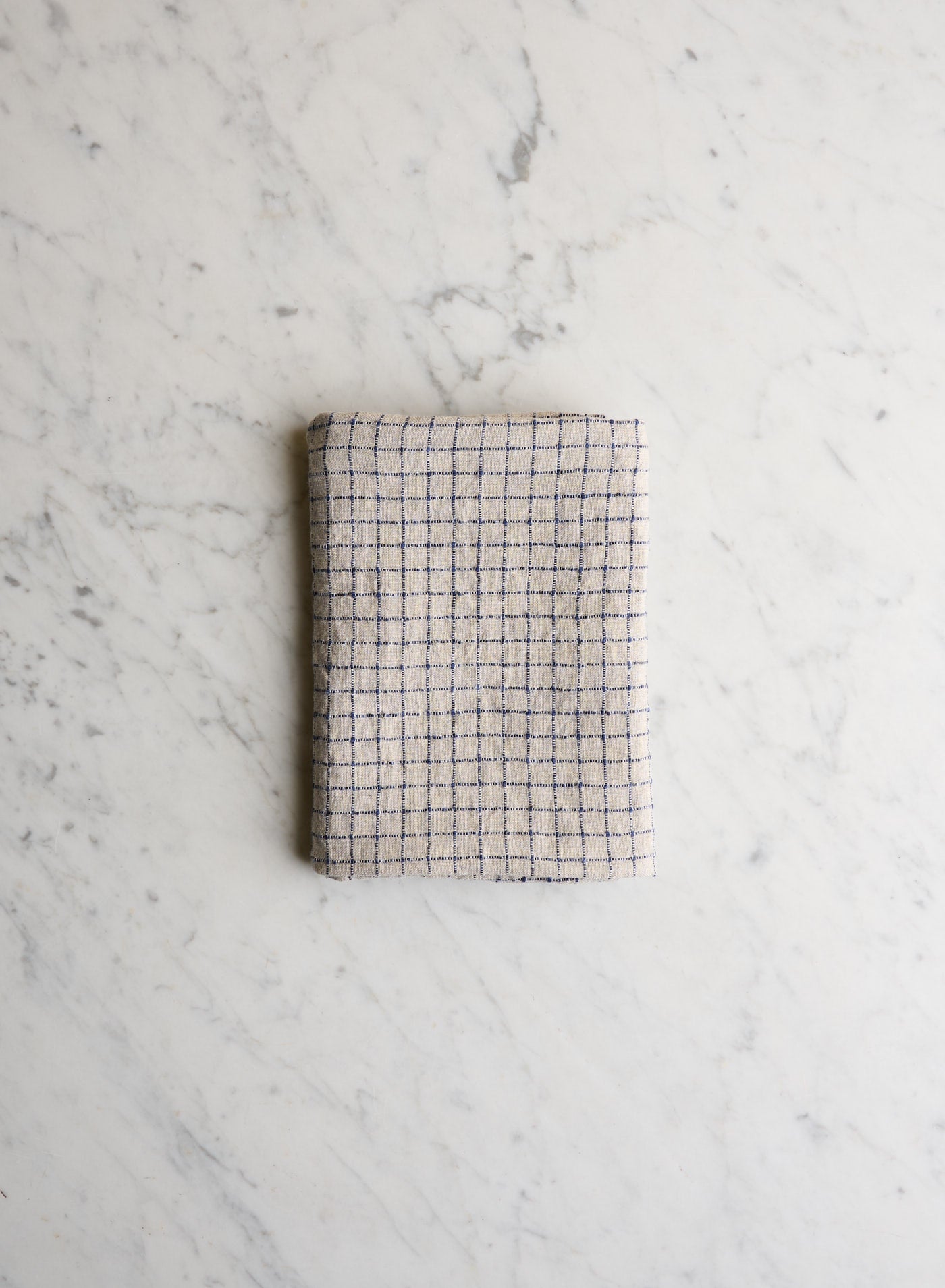 Kökshandduk Flax / Blue Checks
