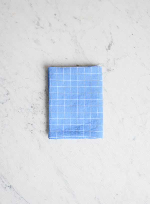 Kökshandduk Blue School Check