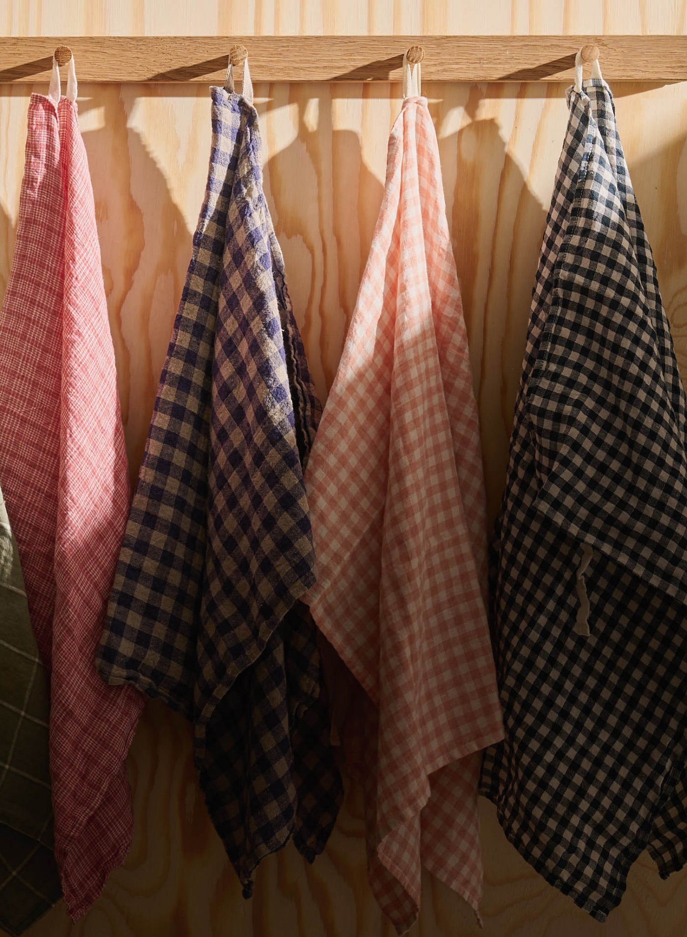 Kökshandduk Flax/Navy Gingham