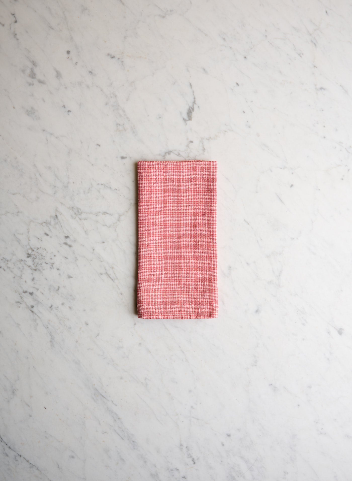 Linneservett Red Checks