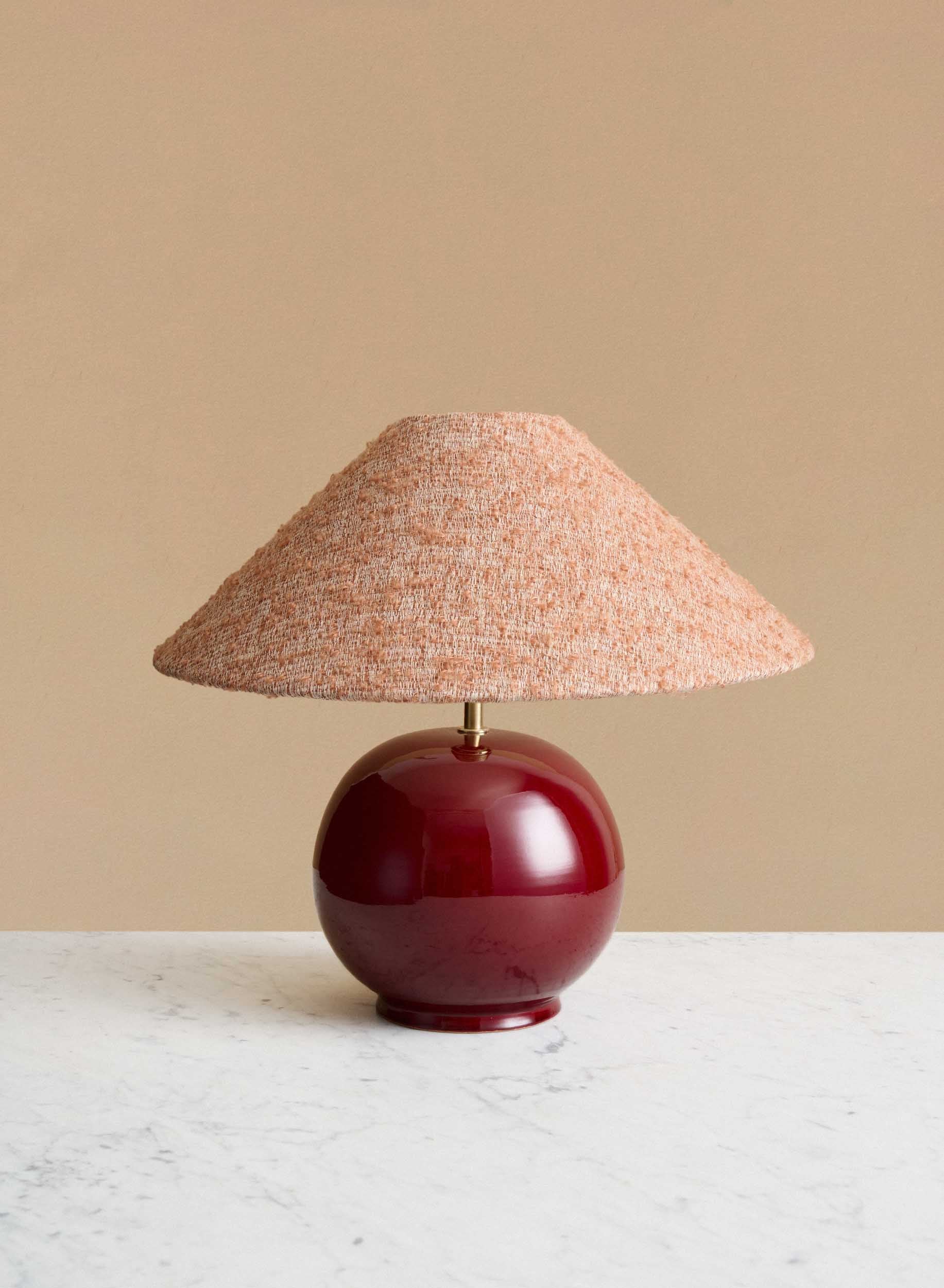 Table lamp Tondo Burgundy | Ampio Burnt Orange