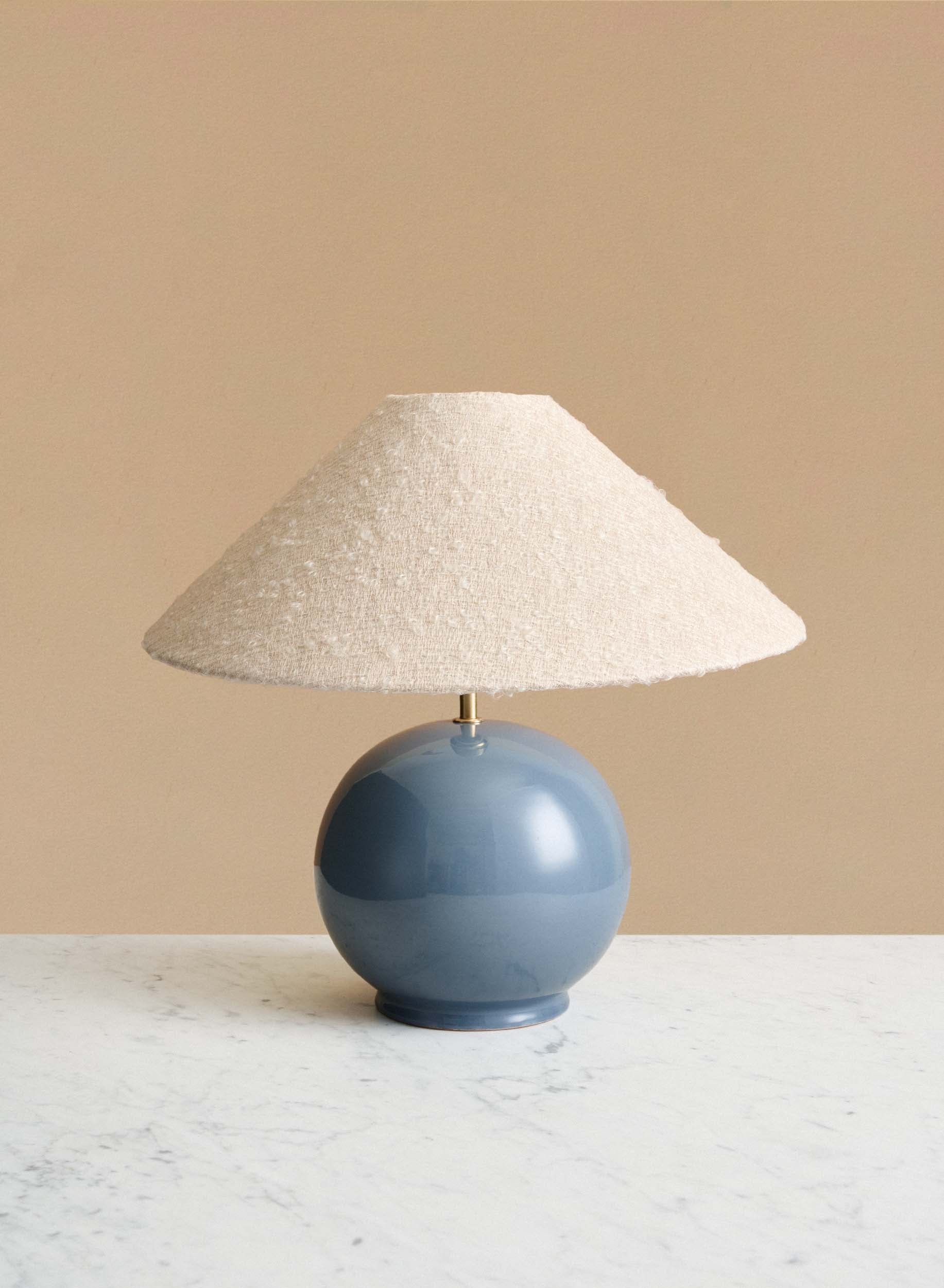 Bordslampa Tondo Blu | Ampio Ivory