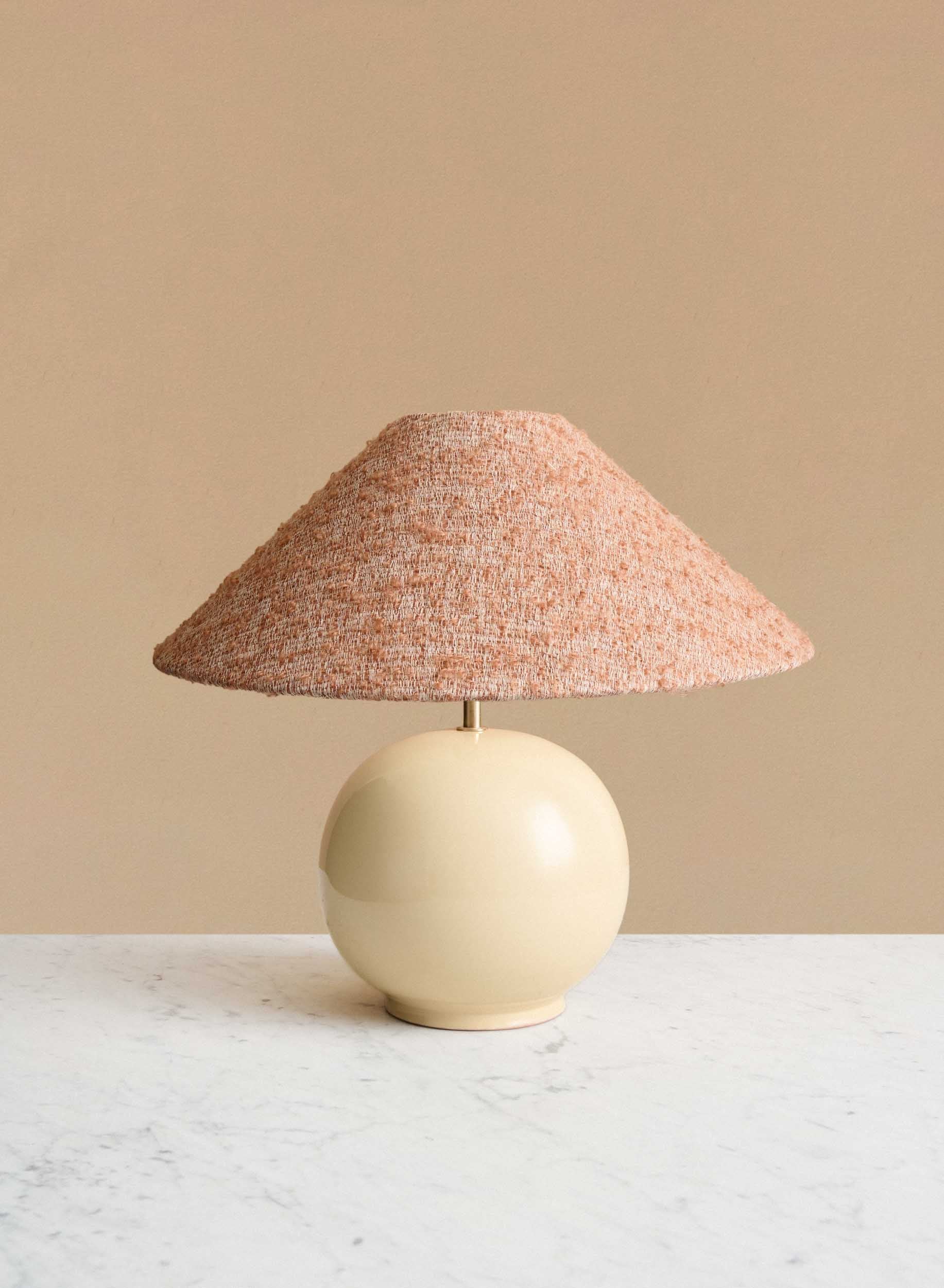Bordslampa Tondo Crema | Ampio Burnt Orange