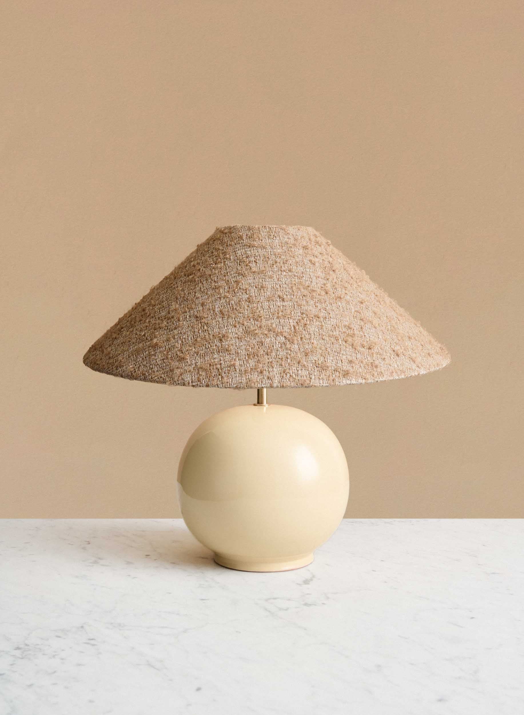Bordslampa Tondo Crema | Ampio Caramel