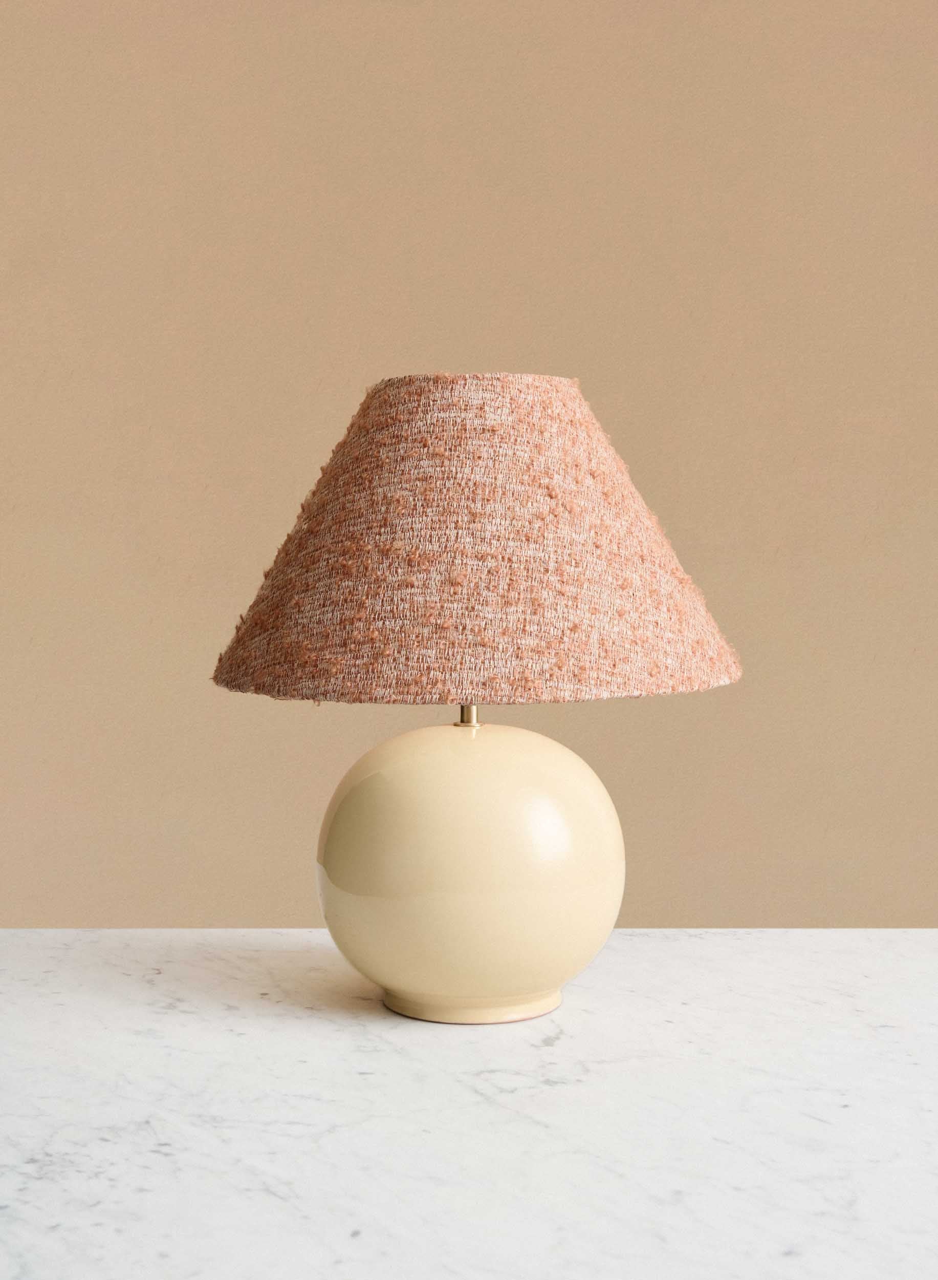 Bordslampa Tondo Crema | Cono Burnt Orange