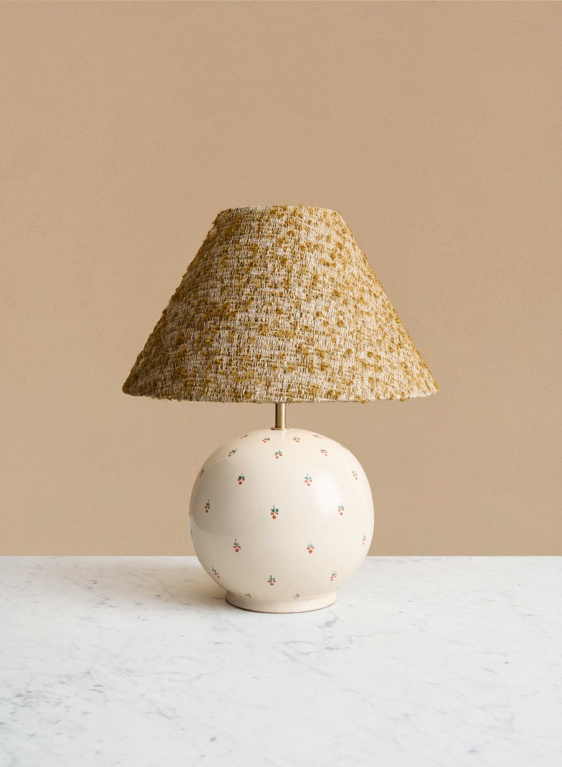 Table lamp Tondo Fiore | Cono Amber