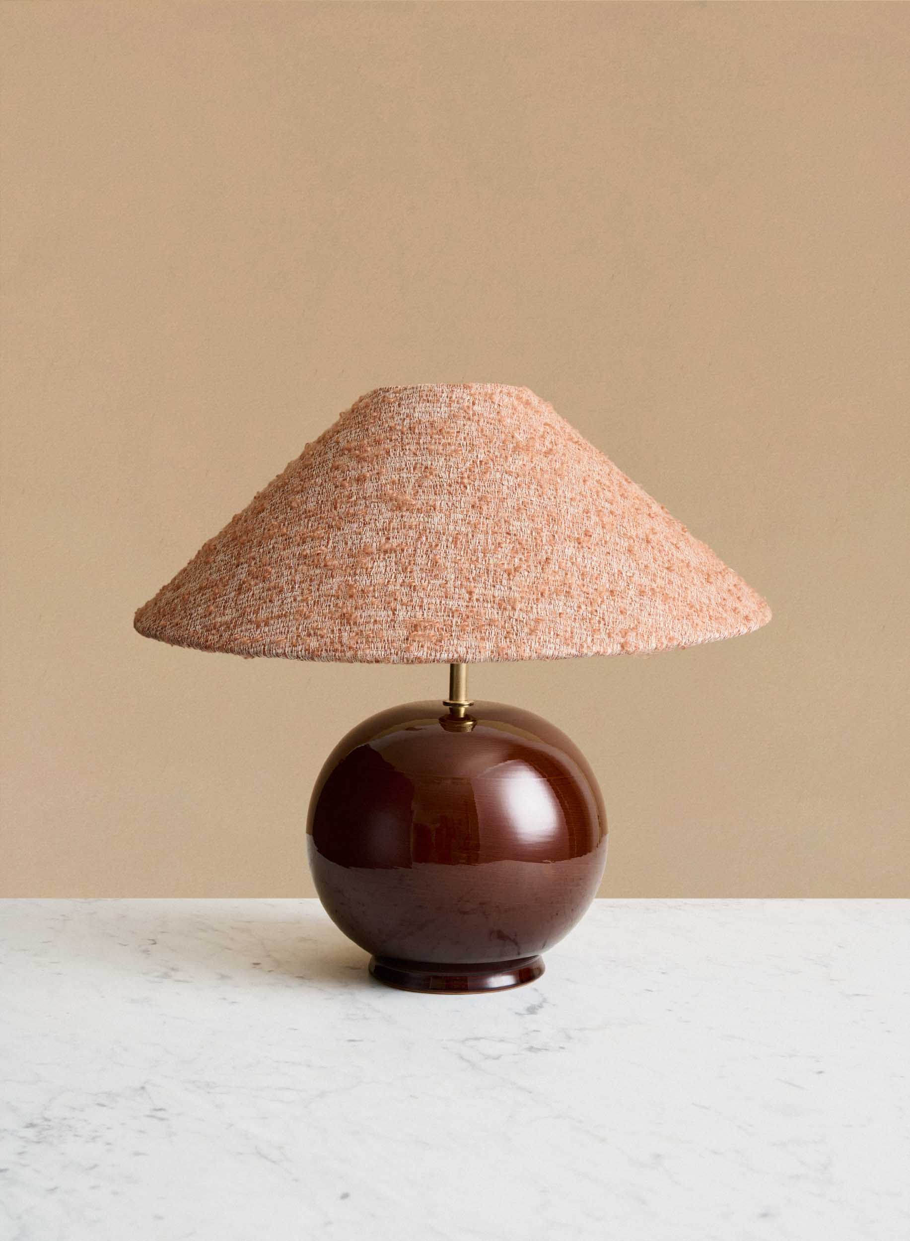 Bordslampa Tondo Redbrown | Ampio Burnt Orange