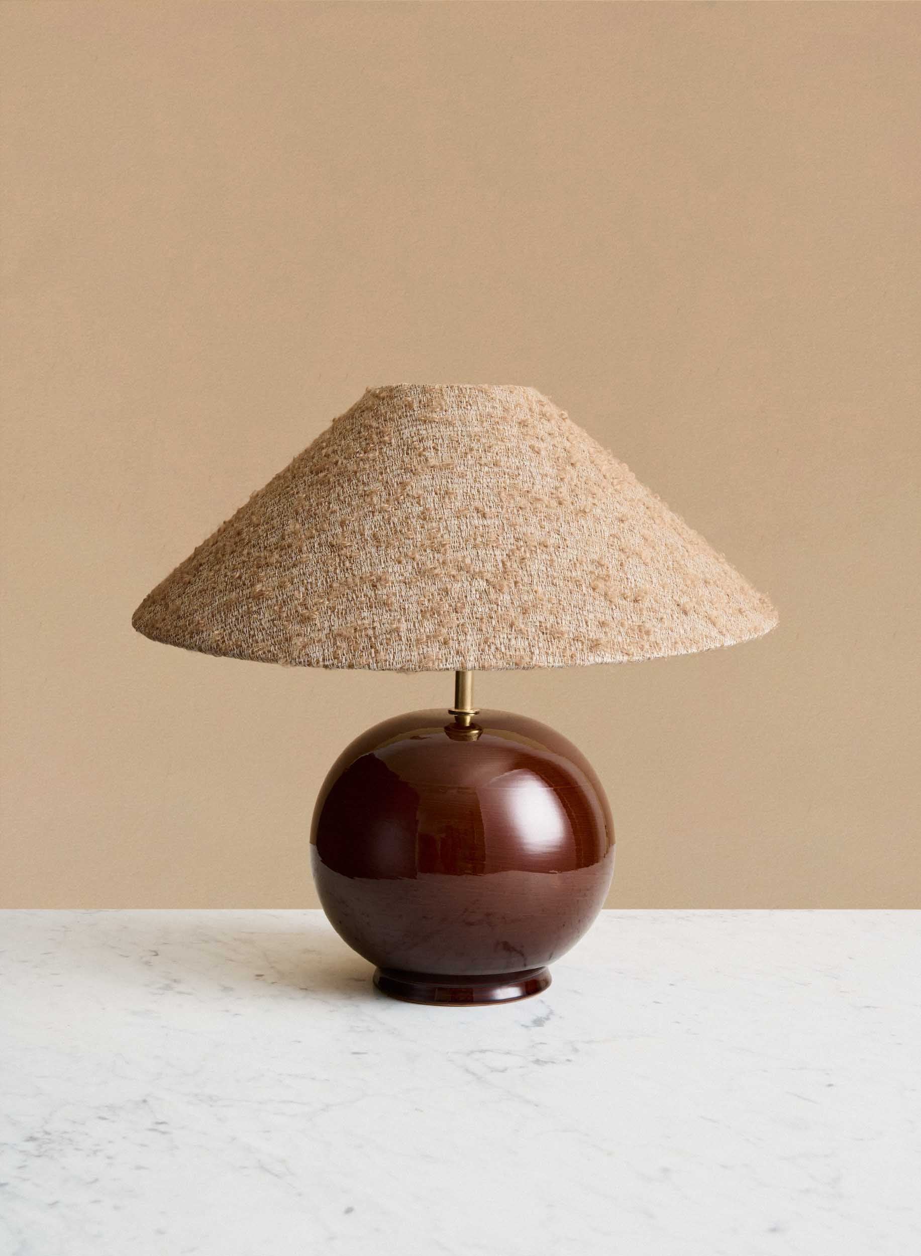 Bordslampa Tondo Redbrown | Ampio Caramel