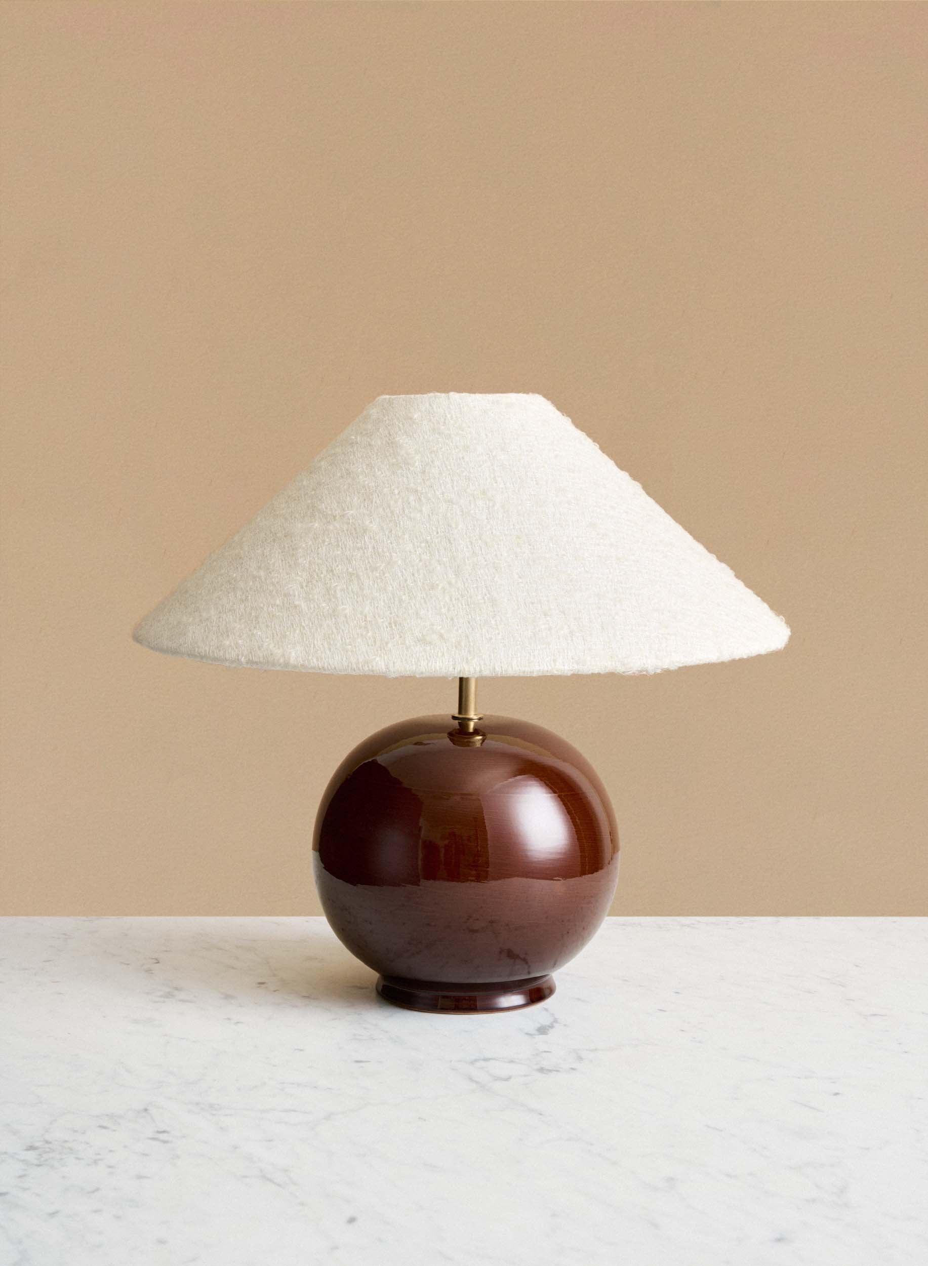 Bordslampa Tondo Redbrown | Ampio White