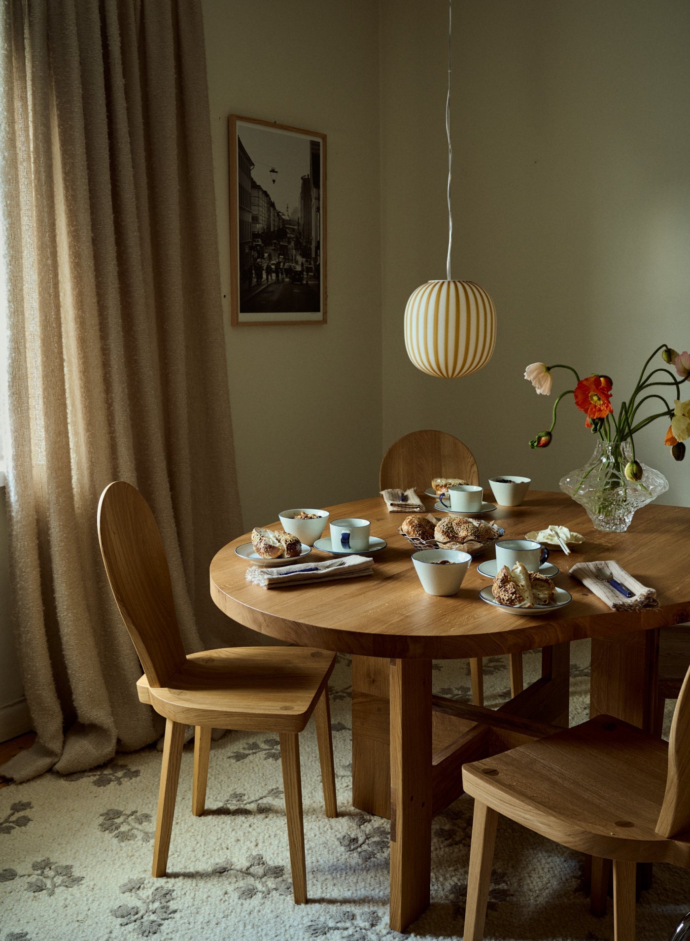 Kaffekopp Ovanåker Blå med fat