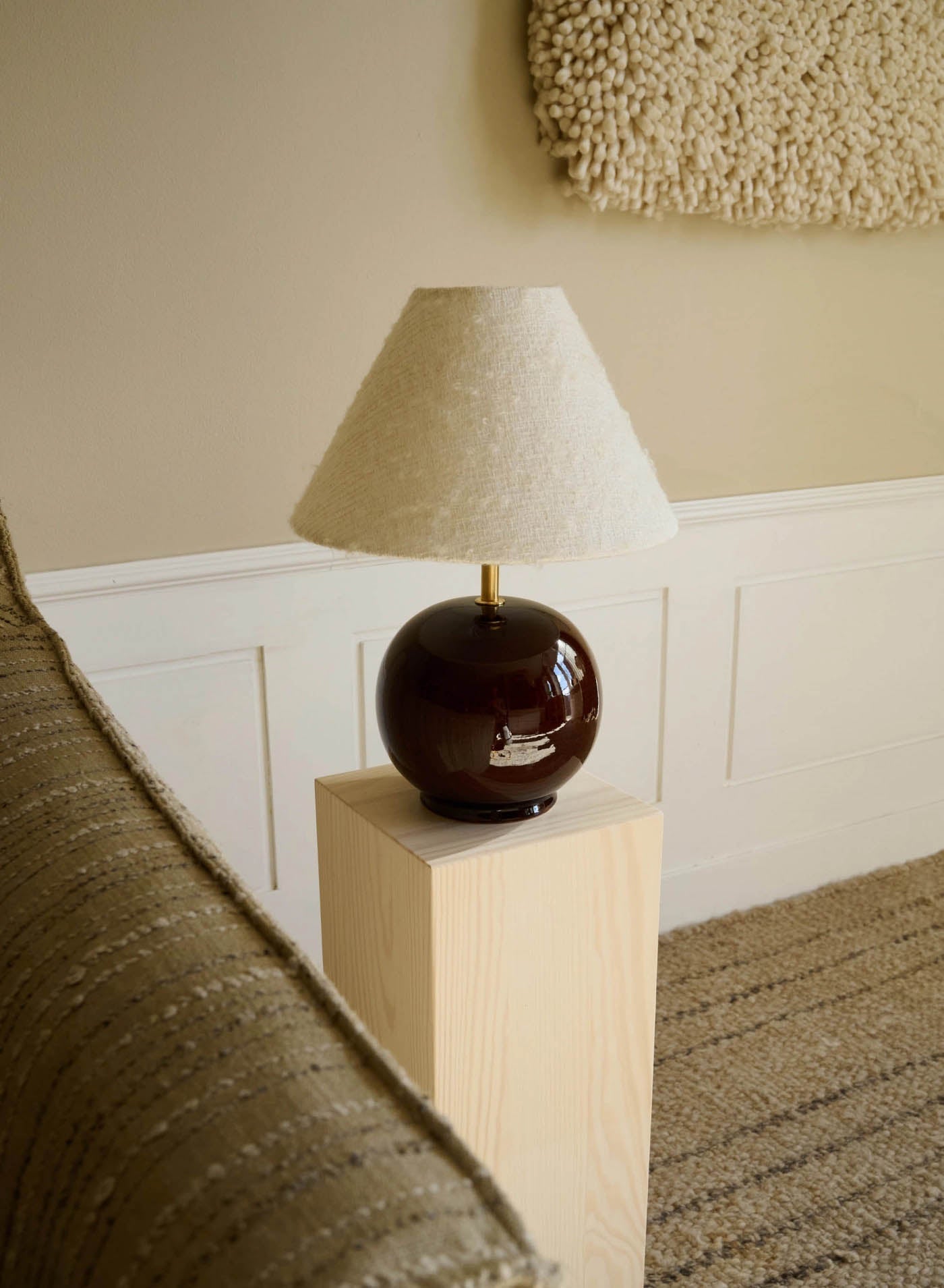 Lampfot Tondo Piccolo Redbrown