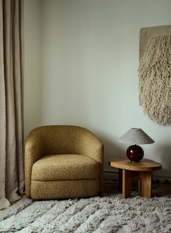 Lampfot Tondo Burgundy