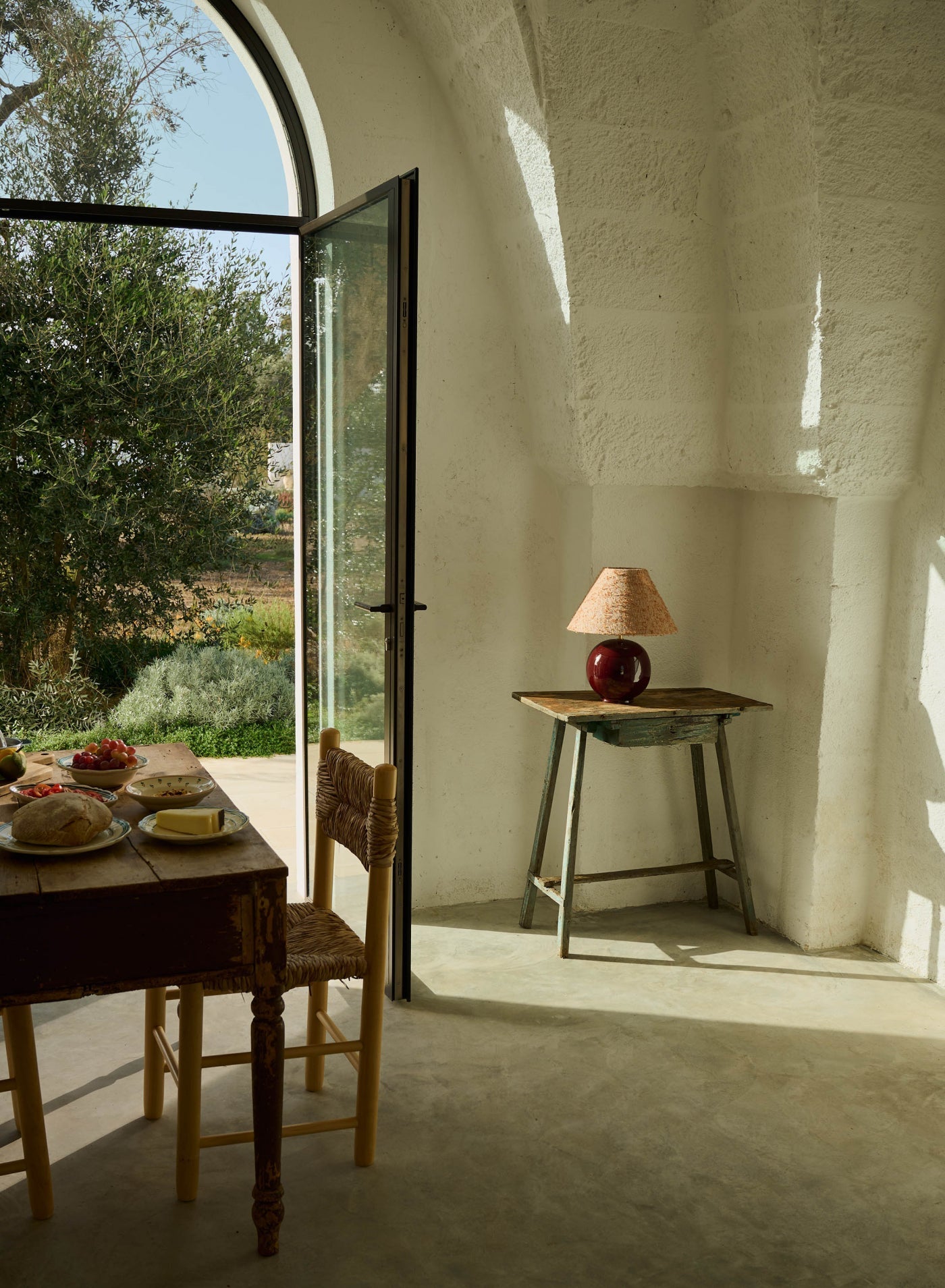Bordslampa Tondo Burgundy | Cono Burnt Orange