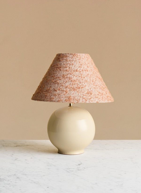 Bordslampa Tondo Crema | Cono Burnt Orange