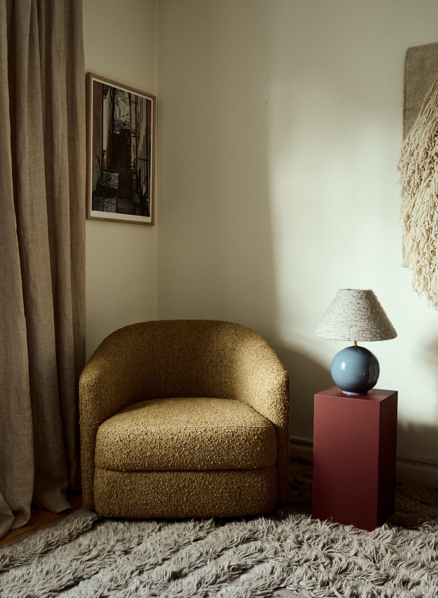 Lampfot Tondo Blu
