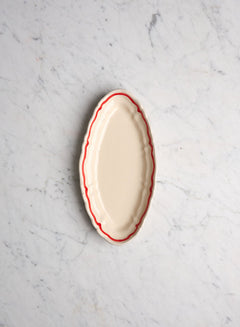 Serveringsfat Piccolo Baccellato Rigio Rosso