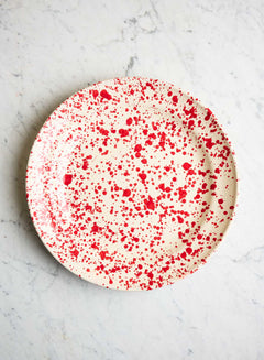 Serving Platter Il Giro Spruzzi Red