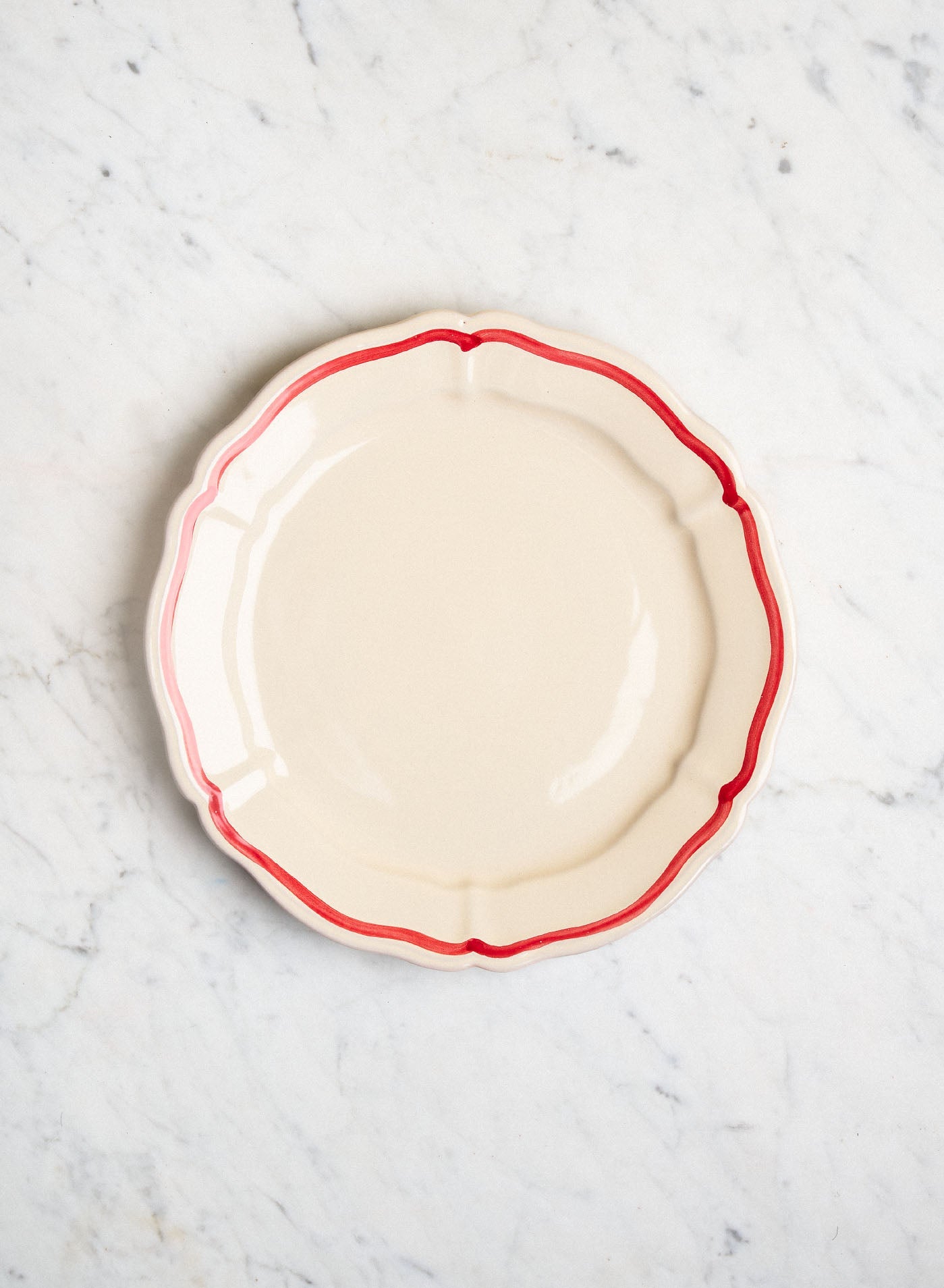 Middagstallrik Baccellato Rigio Rosso
