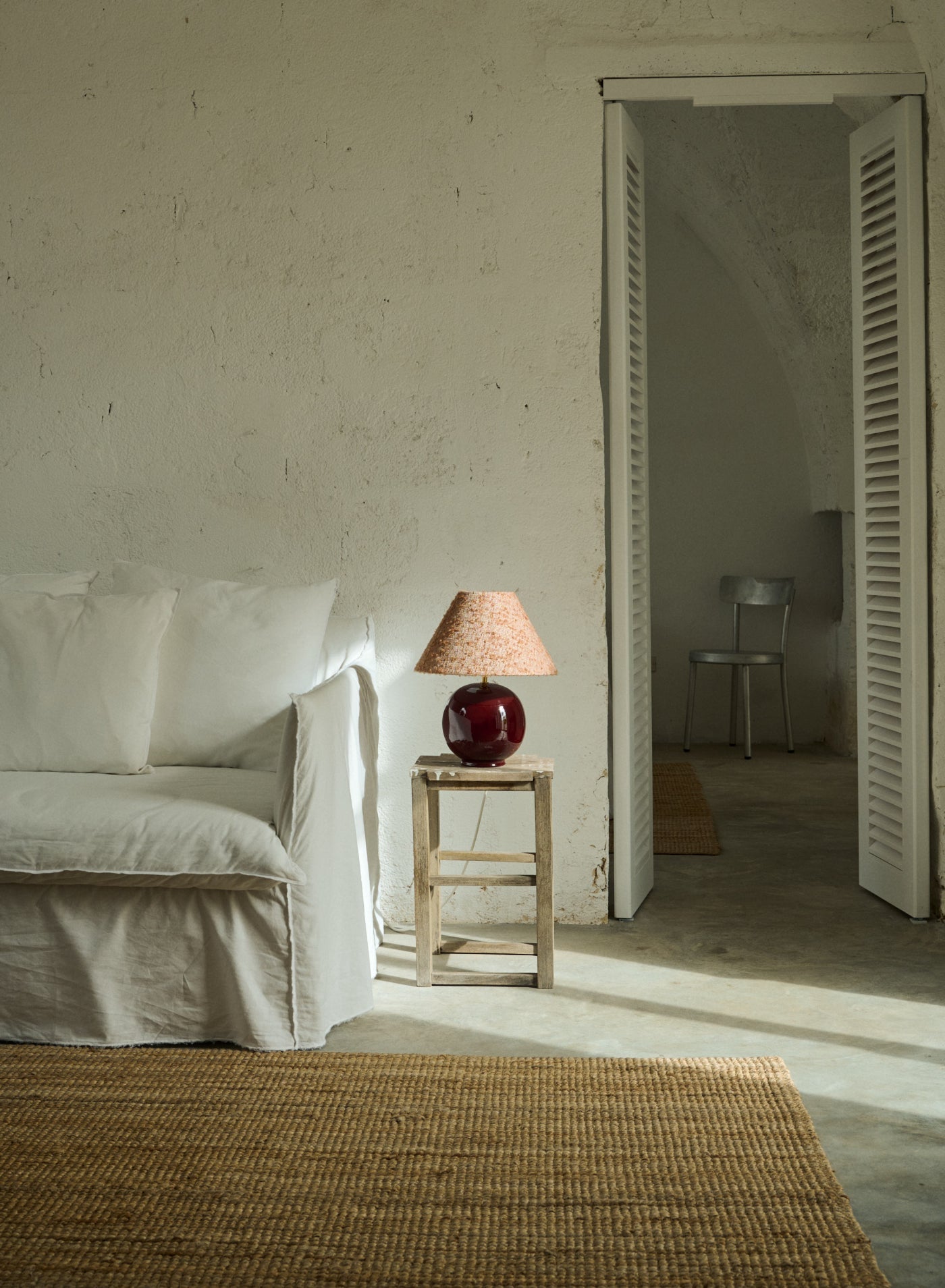 Bordslampa Tondo Burgundy | Cono Burnt Orange