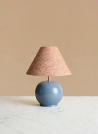 Bordslampa Tondo Piccolo Blu | Burnt Orange